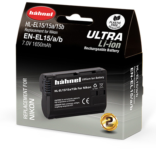 Hähnel HL-EL15/15a/15b Ultra Li-Ion Accu voor Nikon EN-EL15/a/b